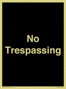 No Trespassing